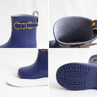 (現貨) 雙扣防滑雨靴｜短筒兒童防水雨鞋 (4色)7
