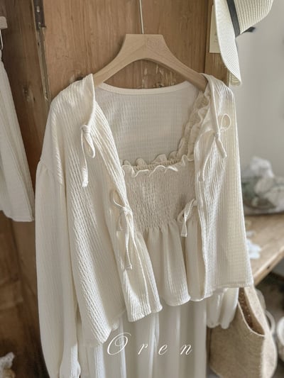 親子｜奶油白三件式套裝3