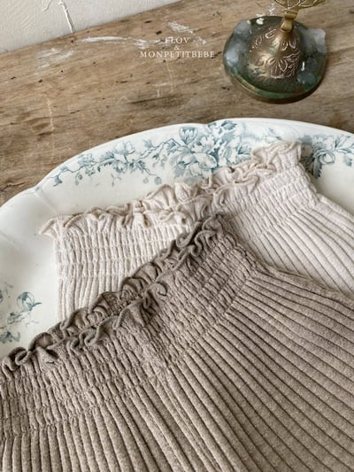 坑條寬鬆休閒褲 (2色)2