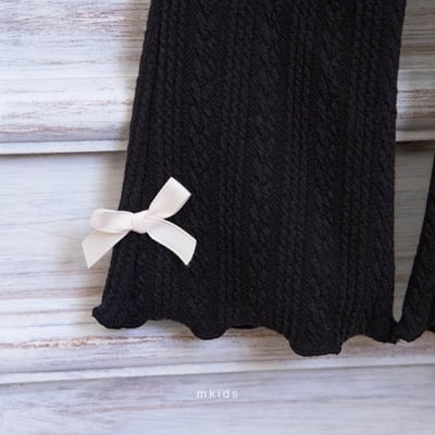 蝴蝶結捲邊喇叭褲 (3色)7