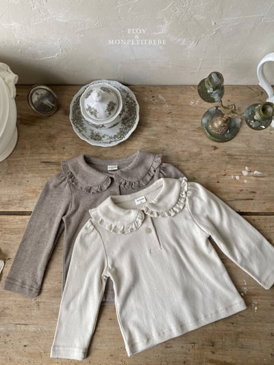 荷葉領上衣 (2色)4