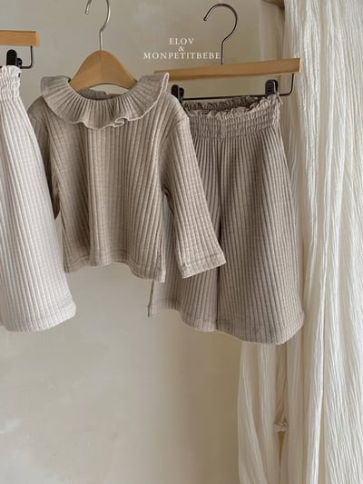 坑條寬鬆休閒褲 (2色)5