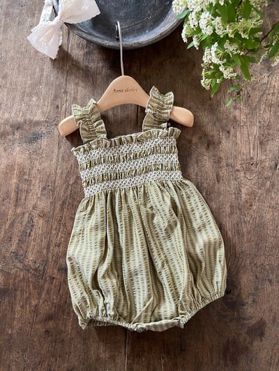 親子｜復古碎格彈性吊帶洋裝4