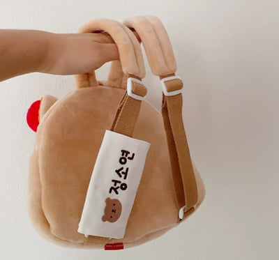 手工刺繡魔術貼名牌扣搭8