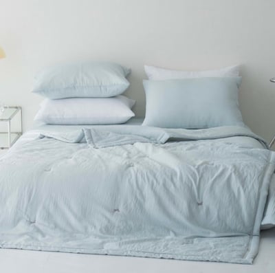 冰冰涼感被｜刺繡蝴蝶結(韓製)4