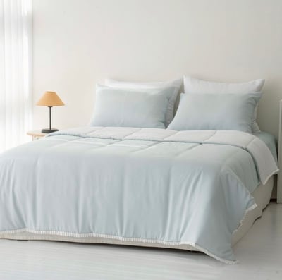 冰冰涼感被｜純色滾邊 (天絲)4