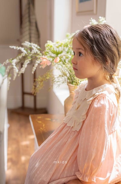 法式蕾絲摺邊洋裝 (2色)3