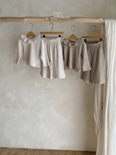 坑條寬鬆休閒褲 (2色)7