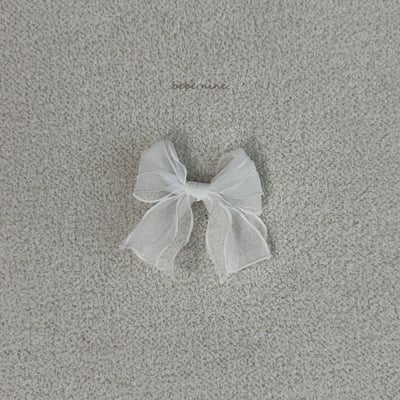 雪紗蝴蝶結髮夾組 (2入)8