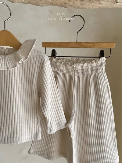 坑條寬鬆休閒褲 (2色)3