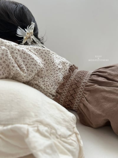 荷葉邊碎花襯衫 (2色)8