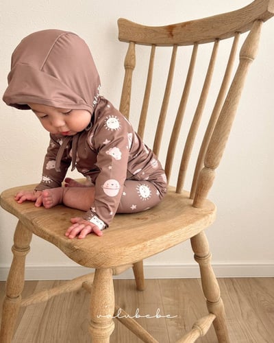 (現貨)【男寶泳衣三件套】防曬上衣＋泳帽＋泳褲 (2色)7