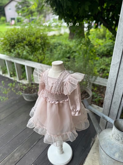 雪紗蕾絲洋裝 (2色)5