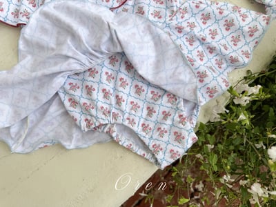 (現貨)【復古荷葉泳衣】泳衣＋泳帽套組 (2色)3