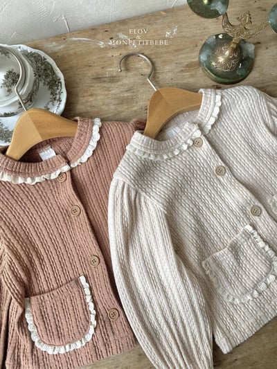 小口袋針織外套 (2色)2