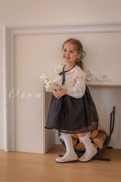 赫本風撞色洋裝4