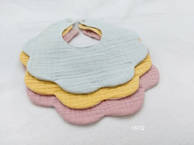 花形雙面圍兜6入組3