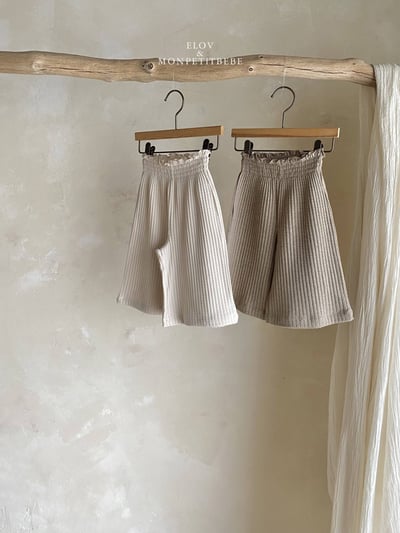 坑條寬鬆休閒褲 (2色)1