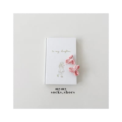 鉤針蝴蝶結髮夾組 (2色)3