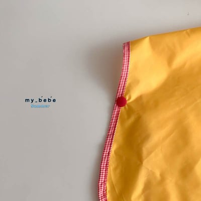 (現貨) 撞色斗篷式兒童雨衣 (2色)4