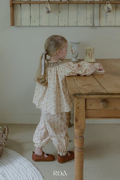 小花煙燻娃娃兩件式套裝5