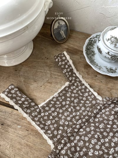 田園碎花吊帶洋裝 (2色)12