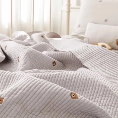 寶寶睡袋｜刺繡熊熊 (天絲)6