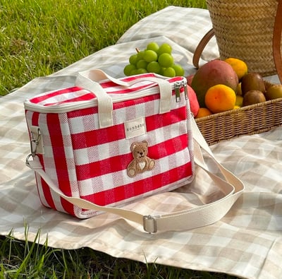 Sonbébé 格子保溫袋(大)3