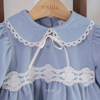 蕾絲小圓領洋裝 (2色)11