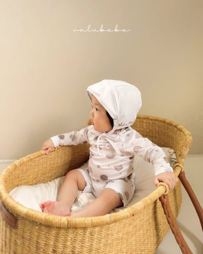 (現貨)【男寶泳衣三件套】防曬上衣＋泳帽＋泳褲 (2色)3