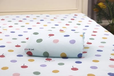 冰冰涼感被｜彩色蘋果點點1