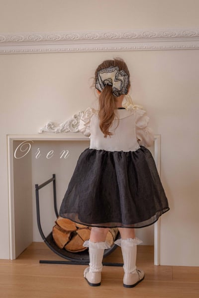 赫本風撞色洋裝3