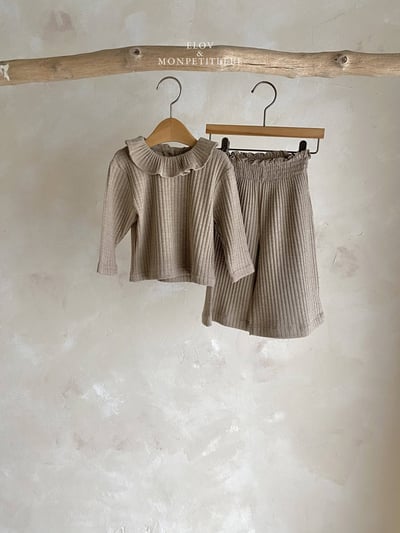 坑條寬鬆休閒褲 (2色)11