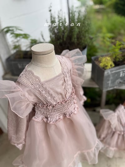 雪紗蕾絲洋裝 (2色)7