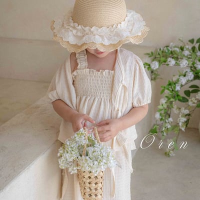 親子｜奶油白三件式套裝6