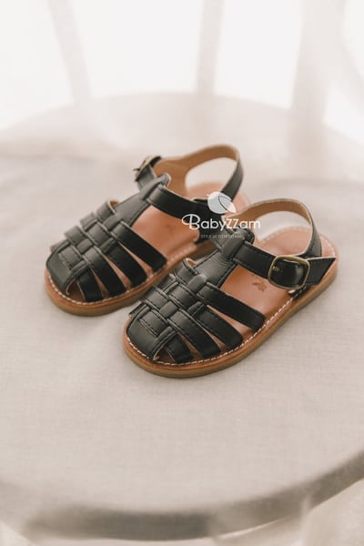 (現貨) 復古編織寶寶涼鞋 (3色)6