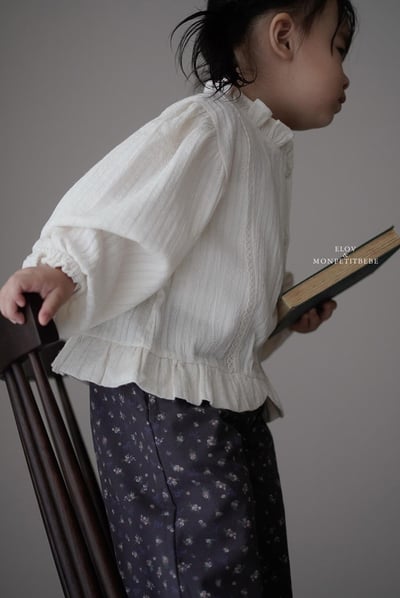 荷葉邊碎花襯衫 (2色)18