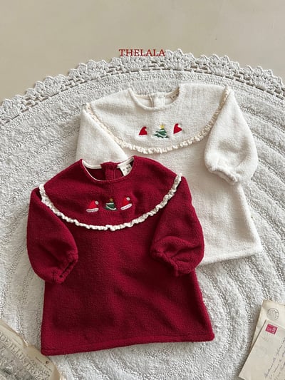 聖誕帽洋裝 (2色)4