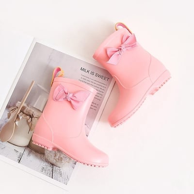 (現貨) 蝴蝶結雨靴｜韓系可愛防滑短筒雨鞋 (2色)5