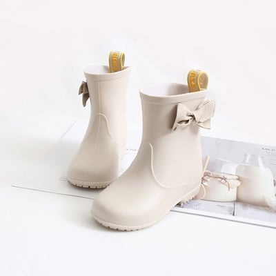 (現貨) 蝴蝶結雨靴｜韓系可愛防滑短筒雨鞋 (2色)6