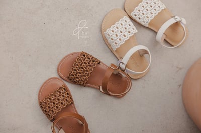 (現貨) 手工編織風寶寶涼鞋 (2色)4