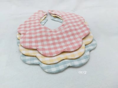 花形雙面圍兜6入組2