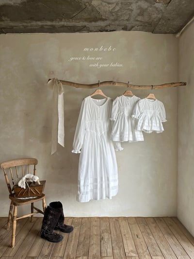 親子｜法式蕾絲親子洋裝 (2色)7