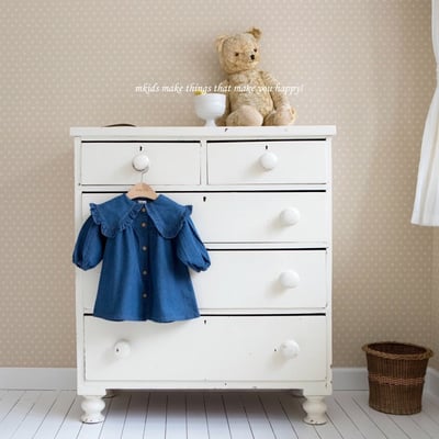 牛仔荷葉領洋裝5