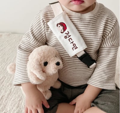 手工刺繡魔術貼名牌扣搭7