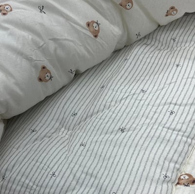 四季被｜熊熊蝴蝶結 (天絲)3