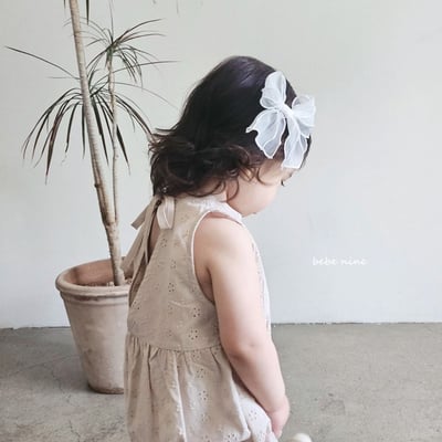 雪紗蝴蝶結髮夾組 (2入)5