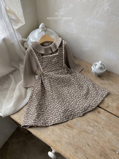 坑條荷葉領上衣 (2色)11