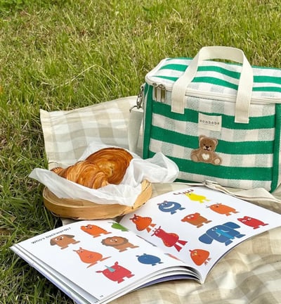 Sonbébé 格子保溫袋(大)5