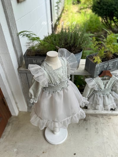 雪紗蕾絲洋裝 (2色)9